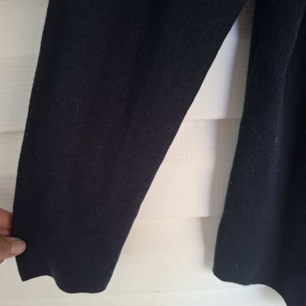 J.Jill V-neck Cottom Sweater Size XL Navy Blue - Picture 5 of 6